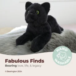 Bearington Bearington Collection Small Plush Stuffed Animal Black Cat, 8 Inch, For Ages 3-14