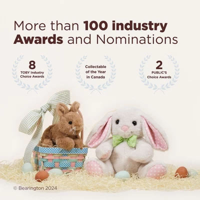 Bearington Bunni Big Head Bunny The Stuffed Bunny Plush, 8 Inch White Bunny Stuffed Animal - Image 3