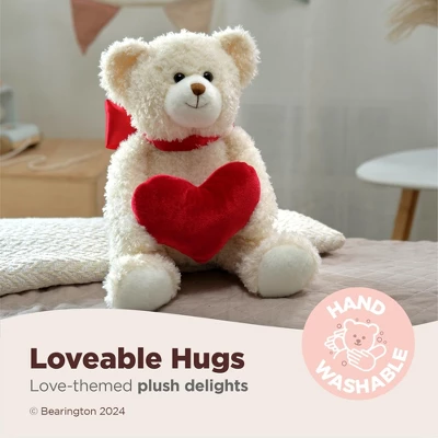 Bearington Holden Heart The Valentine's Day Plush, 16 Inch Teddy Bear Stuffed Animal, For Ages 3-14 - Image 2