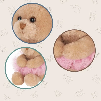 Bearington Bearington Collection Bella Plush Ballerina Teddy Bear Stuffed Animal, 6 Inch, For Ages 3-14