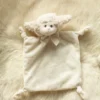 Bearington Baby Wee Lamby, Small Lamb Stuffed Animal Lovey Security Blanket, 8" X 7"