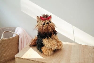 Bearington Stuffed Yorkshire Terrier: Chewie The Yorkie Plush Puppy, Ultra-Soft 13 - Image 2
