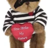 Bearington Lawless Lover Plush Stuffed Animal Teddy Bear With Heart, 10 Inches