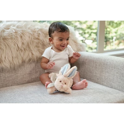 Bearington Baby Bunny Tail Plush Stuffed Animal Bunny With Rattle, 8 Inches - Image 2