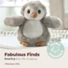 Bearington Slick Small Plush Penguin Stuffed Animal With Ultra-Soft Fur, 6 Inches