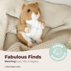 Bearington Cheeks Stuffed Hamster: Adorable Plush Stuffed Hammy, Ultra-Soft 6 Toy, For Ages 1-14