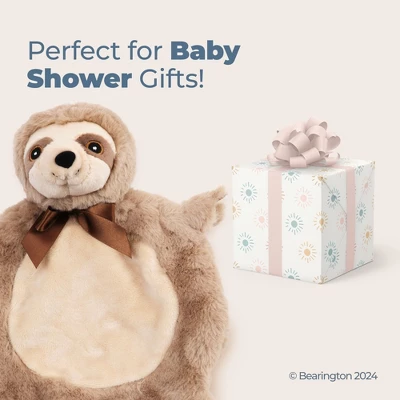 Bearington Baby Wee Speedster, 8 X 7 Inch Small Sloth Stuffed Animal, Nursery Decor, Security Blanket Lovey For Babies - Image 3