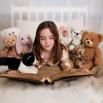 Bearington Conner Cuddlesmore Stuffed Animal Plush With A Heart And A Rose, 11 Inches - Image 4