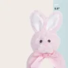Bearington Baby Lil Bunny, 5.5 Inch Pink Soft Stuffed Bunny Rattle, Baby Gifts, For Ages 0-14