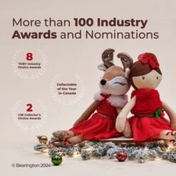 Bearington Santa Sloth Stuffed Animal Plushie, 16 Inch Christmas Sloth, Stuffed Christmas Animal Gift For Toddlers, Kids & Teens