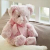 Bearington My First Bear: Classic Hand-Sewn 12-Inch Pink Stuffed Bear