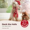 Bearington Holly The Holiday Llama Christmas Plush, 10 Inch Llama Stuffed Animal, Christmas Llama Gift For Toddlers, Kids & Teens