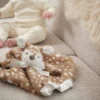 Bearington Lil Willow Lovie Blanket: 15 Tall Fawn Blanket Plush For Infants