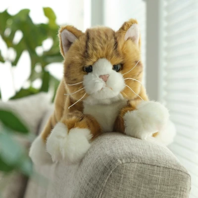 Bearington Tabby Plush Stuffed Animal Orange Striped Tabby Cat, Kitten 15 Inch - Image 2