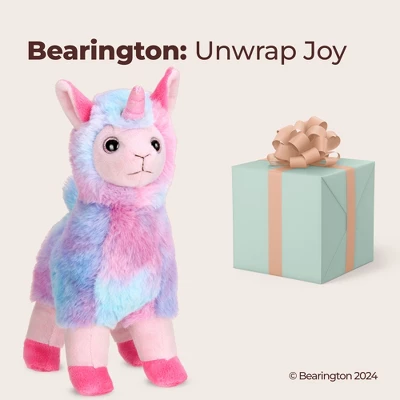 Bearington Lil' Luna Llamacorn The Rainbow Llama Plush, 7 Inch Llama Stuffed Animal - Image 3