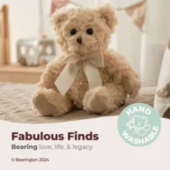 Bearington Lil' Tate Teddy Bear 12 Inch Stuffed Animals & Teddy Bears - Stuffed Bears Plush - Vintage Teddy Bear, For Ages 3-14