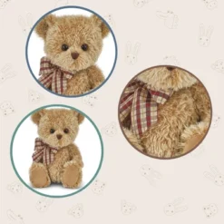 Bearington Baby Shaggy The Brown Teddy Bear Plush, 11 Inch Bear Stuffed Animal, For Ages 3-14