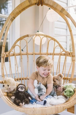 Bearington Collection Socks Plush Stuffed Animal Grey Striped Tabby Cat 15" - Image 5