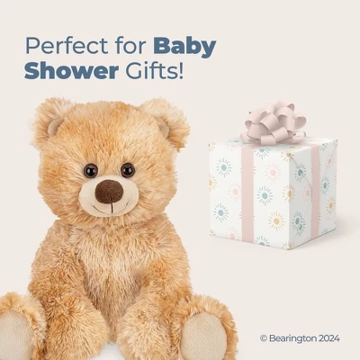 Bearington Lil Kipper Plush Teddy Bear: Classic Hand-Sewn 11.5" Light Brown Stuffed Bear - Image 3