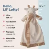 Bearington Lil' Lofty 18 Inch Giraffe Loveys Stuffed Animal For Babies - Security Blanket For Boys And Girls