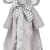 Bearington Baby Lil' Spout Snuggler, Gray Elephant Security Blanket, 15 Inches