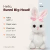Bearington Bunni Big Head Bunny The Stuffed Bunny Plush, 8 Inch White Bunny Stuffed Animal