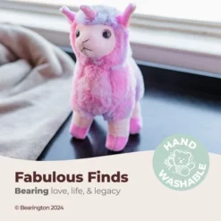Bearington Lil' Luna Llamacorn The Rainbow Llama Plush, 7 Inch Llama Stuffed Animal