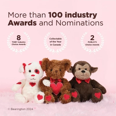 Bearington Holden Heart The Valentine's Day Plush, 16 Inch Teddy Bear Stuffed Animal, For Ages 3-14 - Image 3
