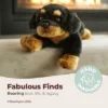 Bearington Gunner The Rottweiler Stuffed Animal, 15 Inch Dog Stuffed Animal, For Ages 3-14