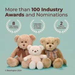 Bearington Doodles The Labradoodle Small Plush Stuffed Animal Puppy Dog, 6.5", Caramel, For Ages 3-14