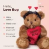 Bearington Love Bug The Valentine Bear, 10 Inch Teddy Bear Stuffed Animal, For Ages 3-14