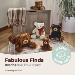 Bearington Huggy Ben Plush Stuffed Animal Brown Grizzly Bear, 19", For Ages 1-14