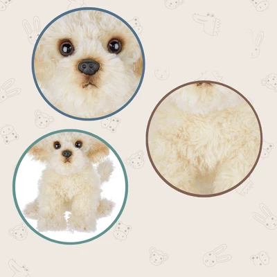 Bearington Bisquit Plush Labradoodle Stuffed Animal Puppy Dog, 13 Inch - Image 4