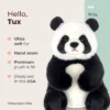 Bearington Tux Plush Panda Bear Stuffed Animal With Ultra-Soft Fur, 11 Inch, For Ages 1-14