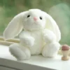 Bearington Lil Whisker White Plush Stuffed Animal Bunny Rabbit, 6 Inches