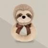 Bearington Baby Lil' Speedster, 5.5 Inch Sloth Plush Stuffed Animal Soft Ring Rattle, Sloth Baby Stuff